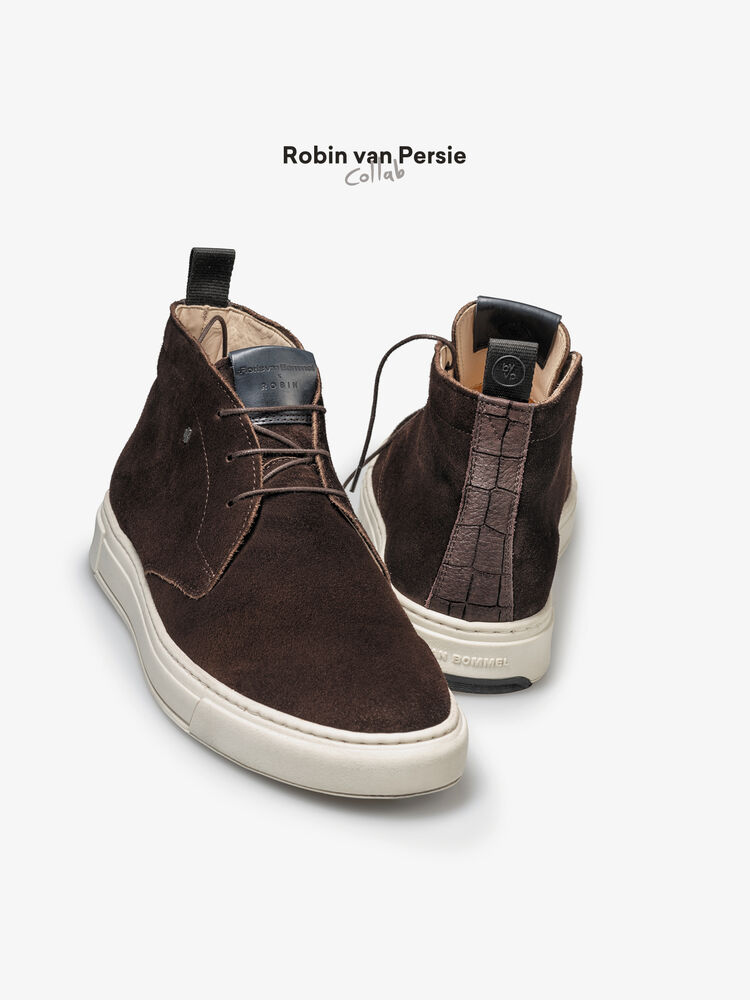 Desert boot donkerbruin su&egrave;de