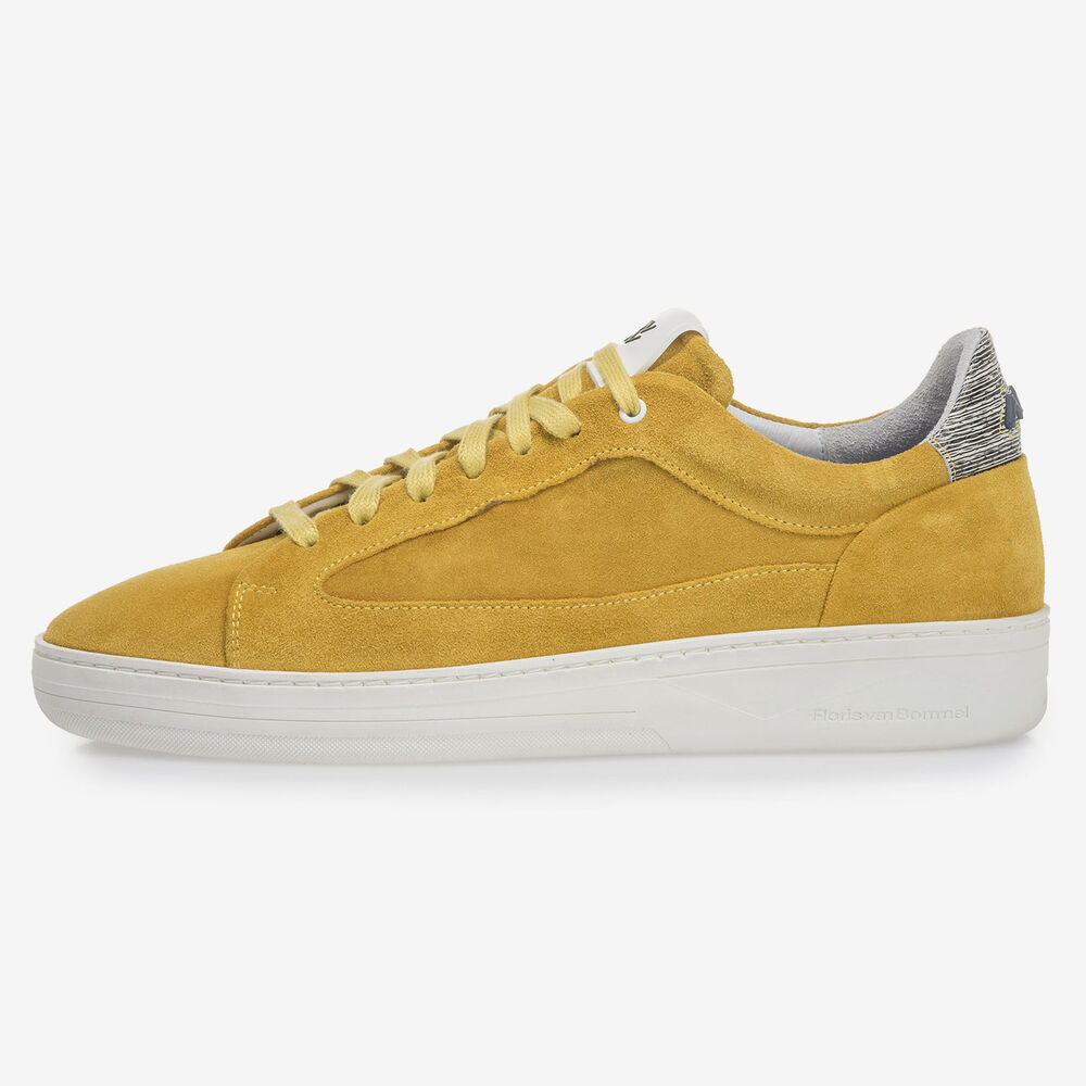 Gele su&egrave;de sneaker