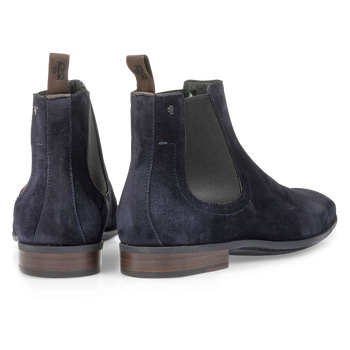 Chelsea boot su&egrave;de blauw