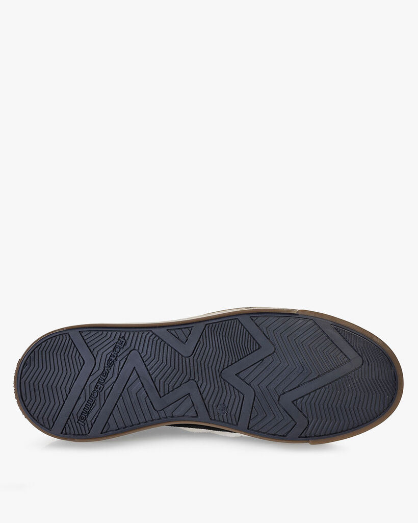 Sneaker su&egrave;de donkerblauw