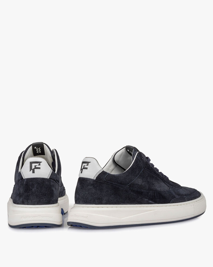 Sneaker su&egrave;de donkerblauw