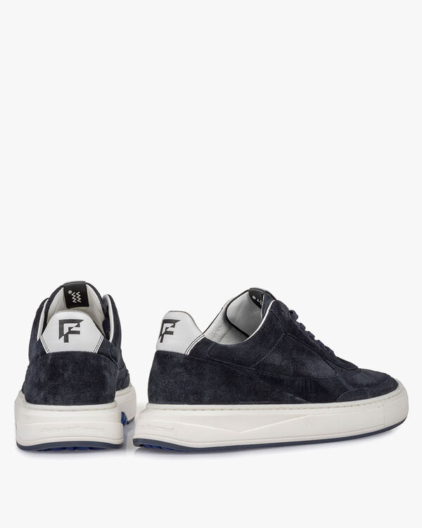 Sneaker su&egrave;de donkerblauw