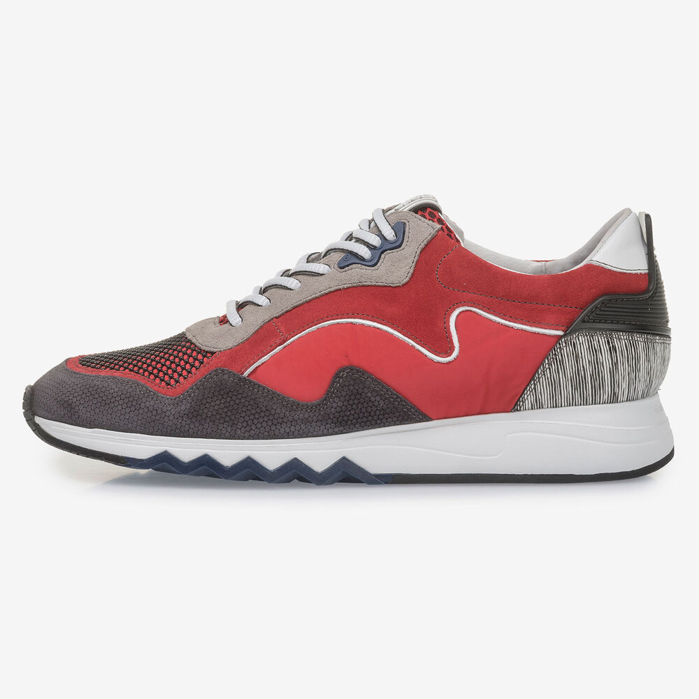 Rode su&egrave;de sneaker