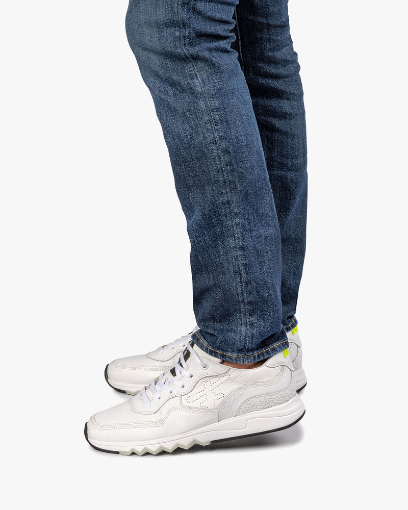 White leather sneaker