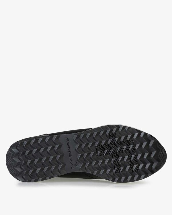 Sneaker reptielenprint zwart