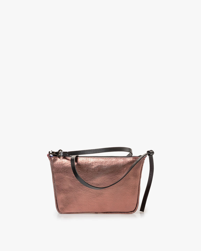 Bag copper leather craquel&eacute;