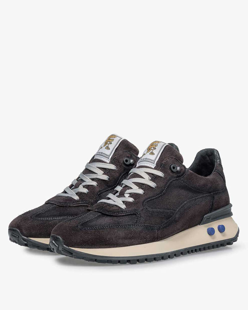 Vinti sneaker su&egrave;de donkergrijs