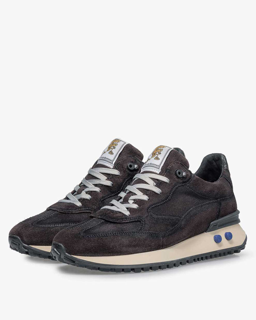 Vinti sneaker su&egrave;de donkergrijs