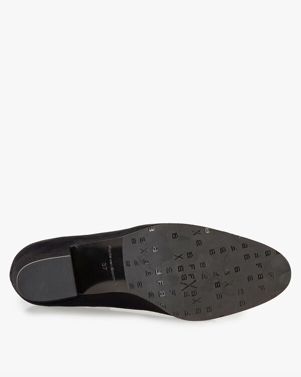 Zwarte su&egrave;de pump