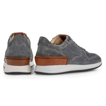 Sneaker grijs su&egrave;de