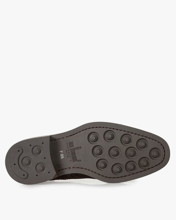 Bruine su&egrave;de brogue