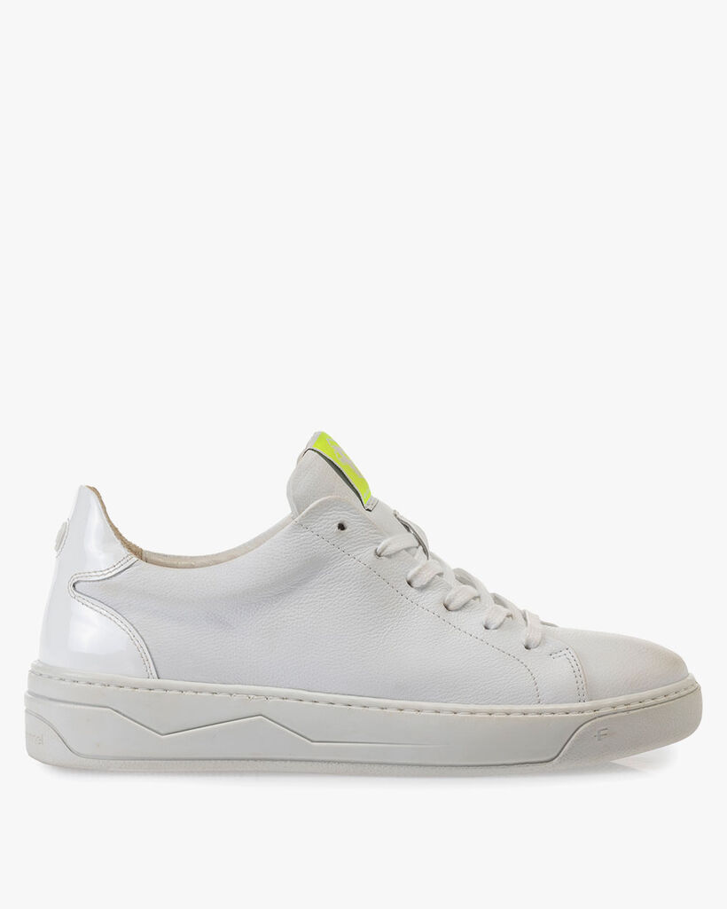 Sneaker geprint leer wit