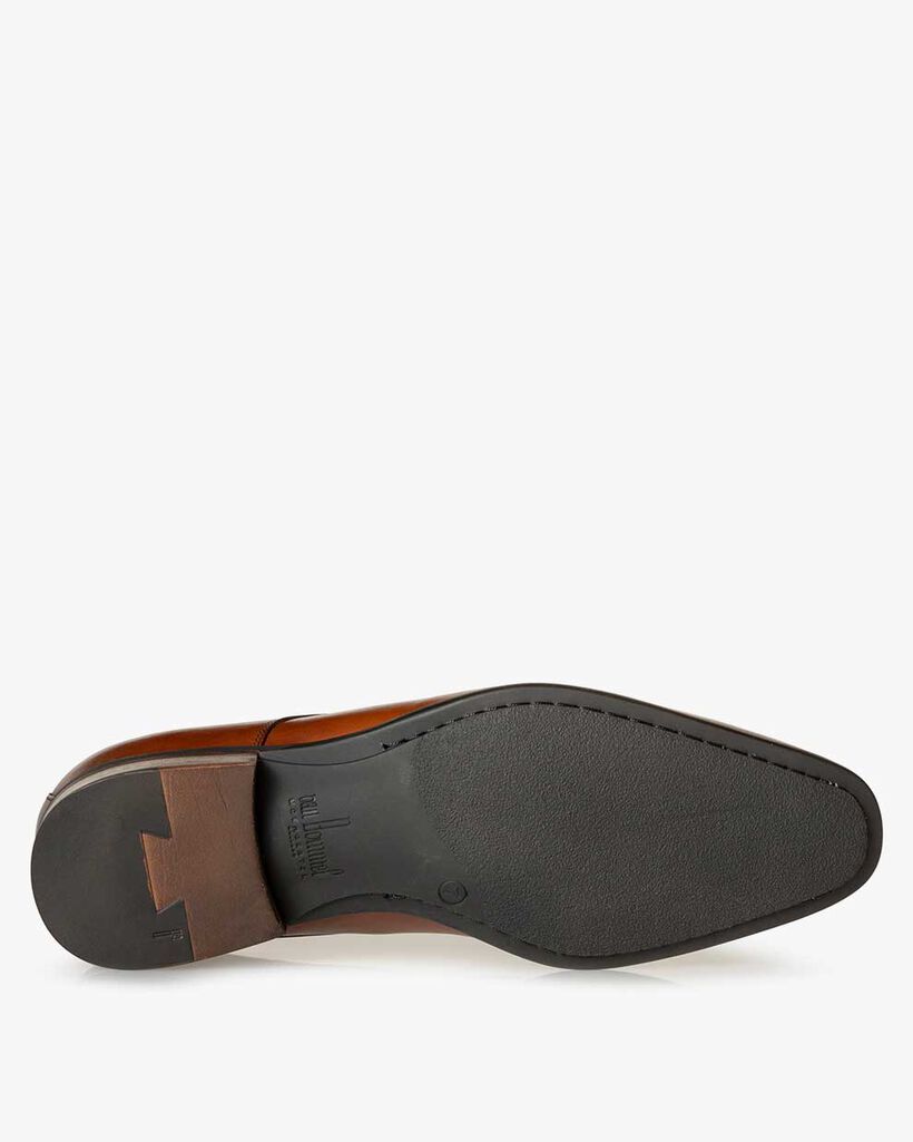 Lace shoe calf leather cognac