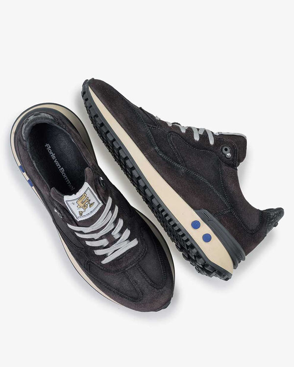 Vinti sneaker su&egrave;de donkergrijs