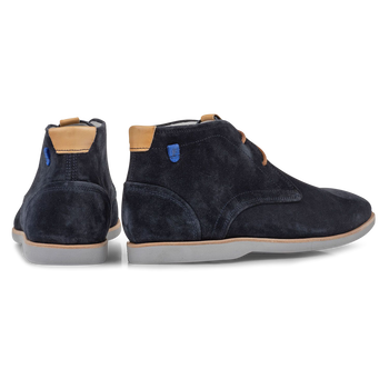Boot su&egrave;de blauw