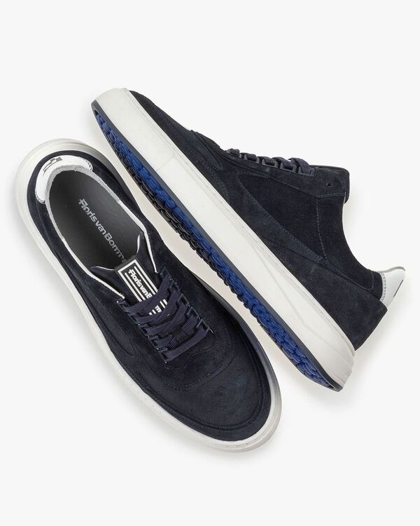 Sneaker su&egrave;de donkerblauw