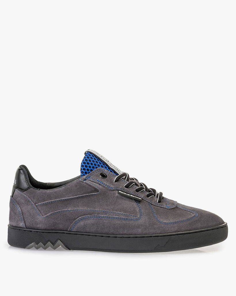 Sneaker grijs su&egrave;de