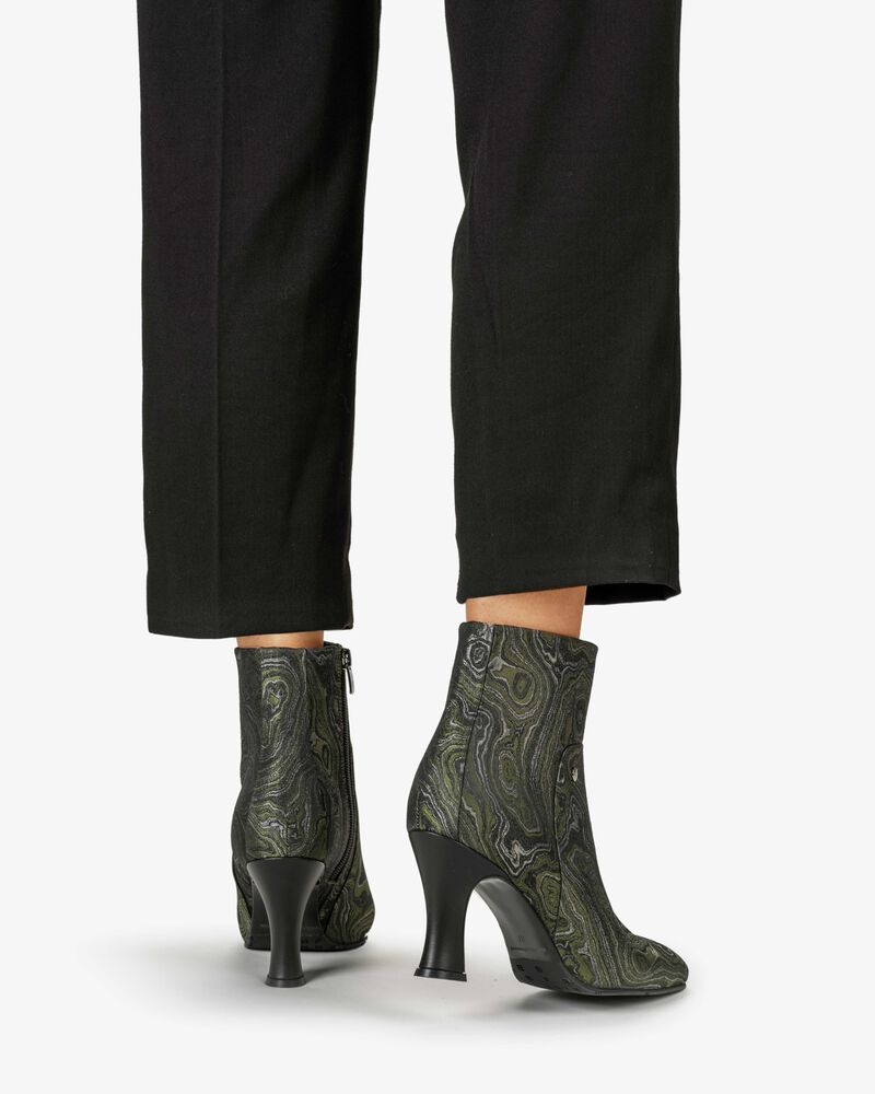 Enkellaars print groen