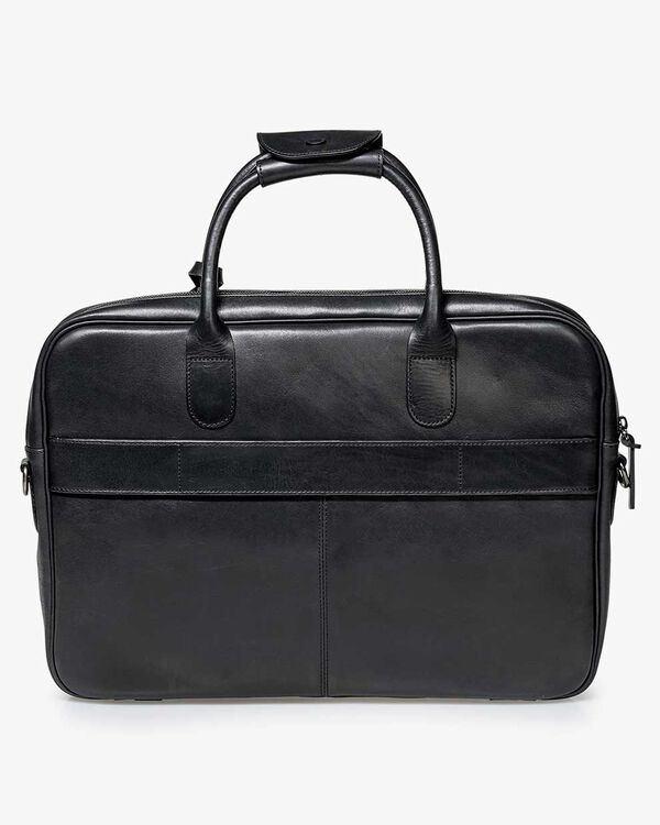 Office sleeve leer zwart