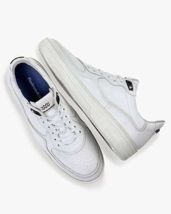 Sneaker wit leer