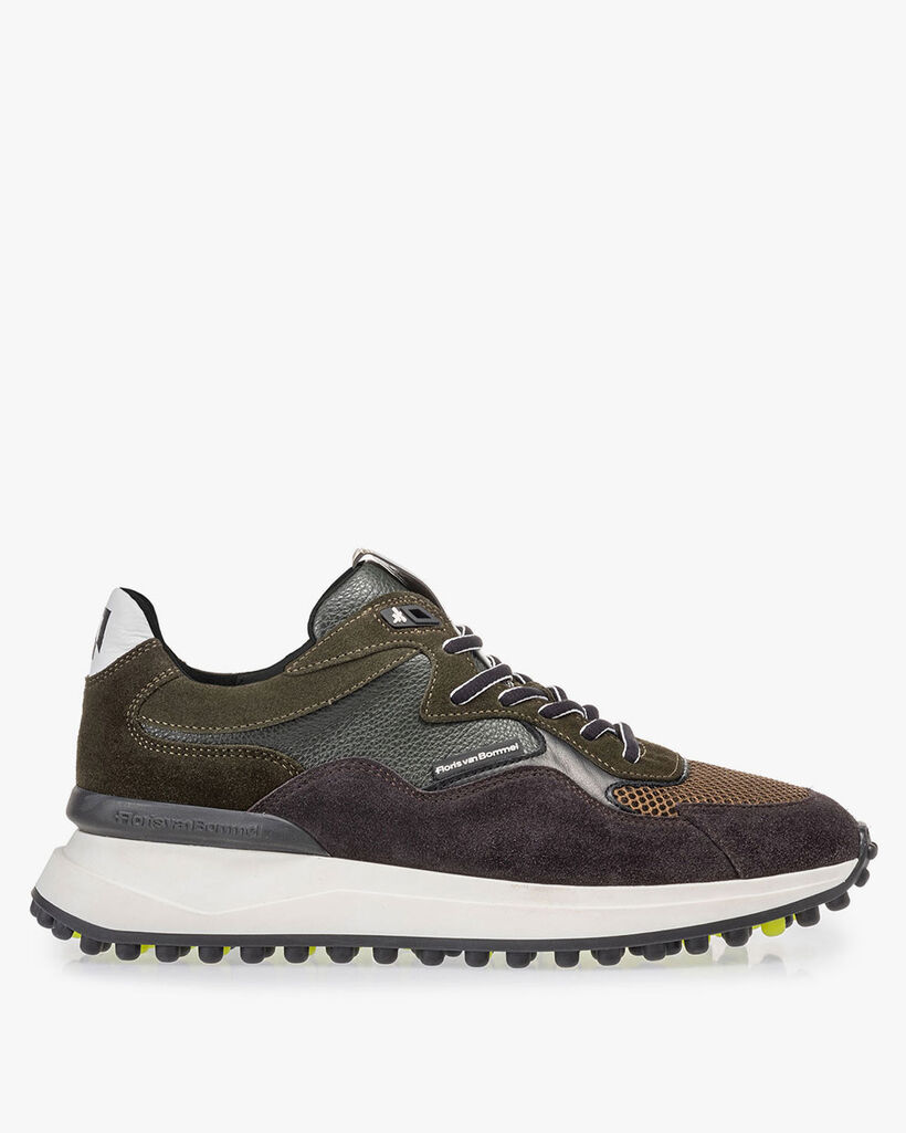 Noppi sneaker donkergroen