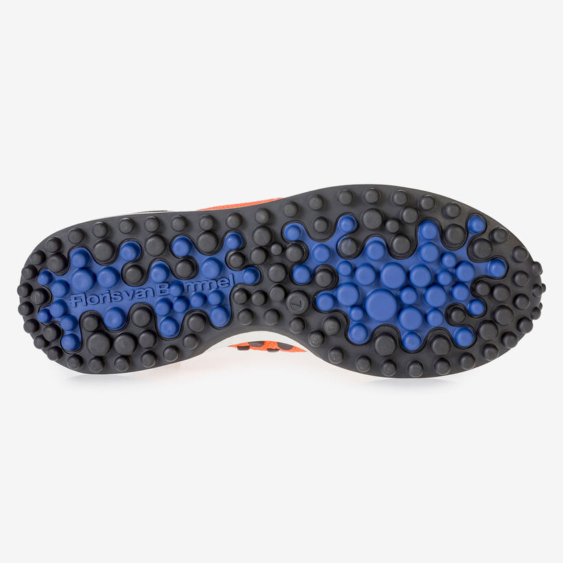 Oranje sneaker met print
