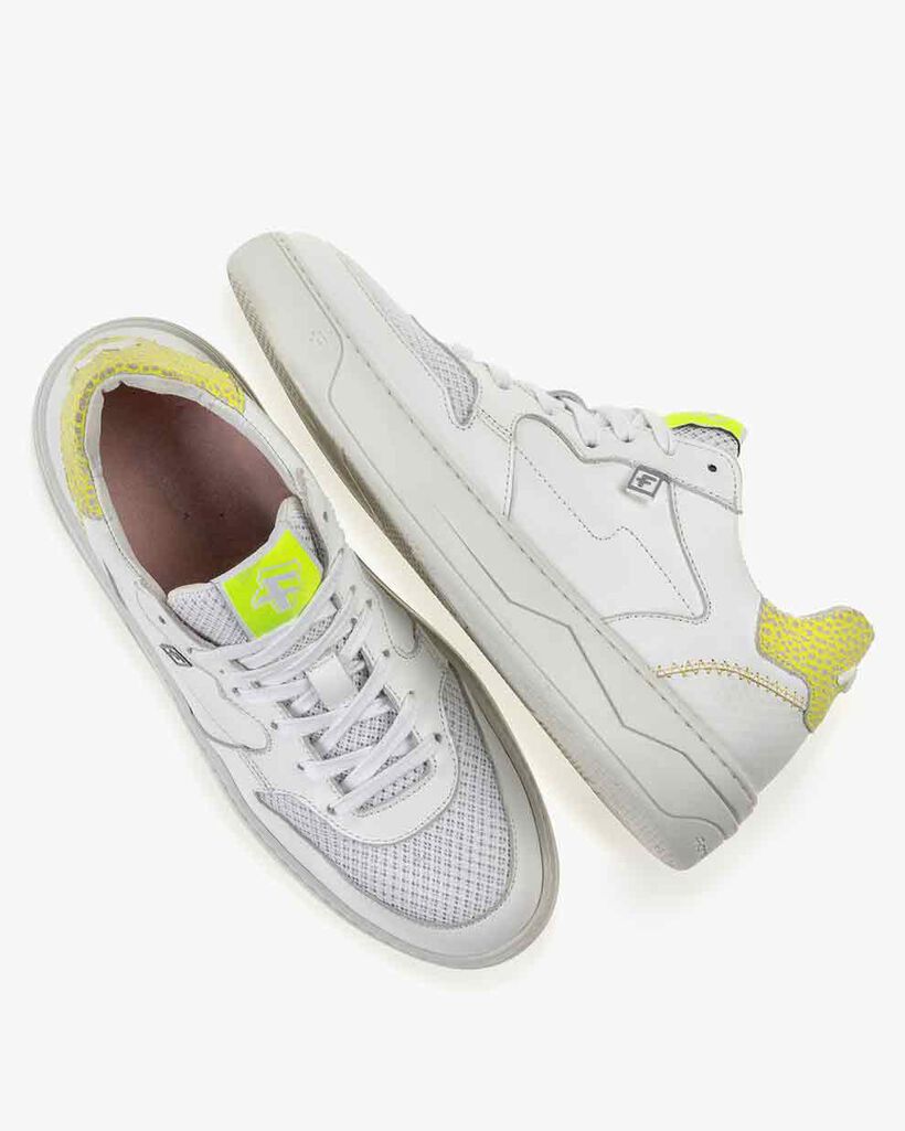 Sneaker calf leather white