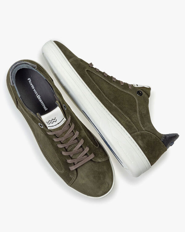 Sneaker su&egrave;de groen