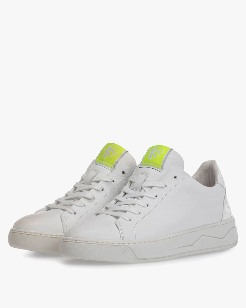 Sneaker geprint leer wit