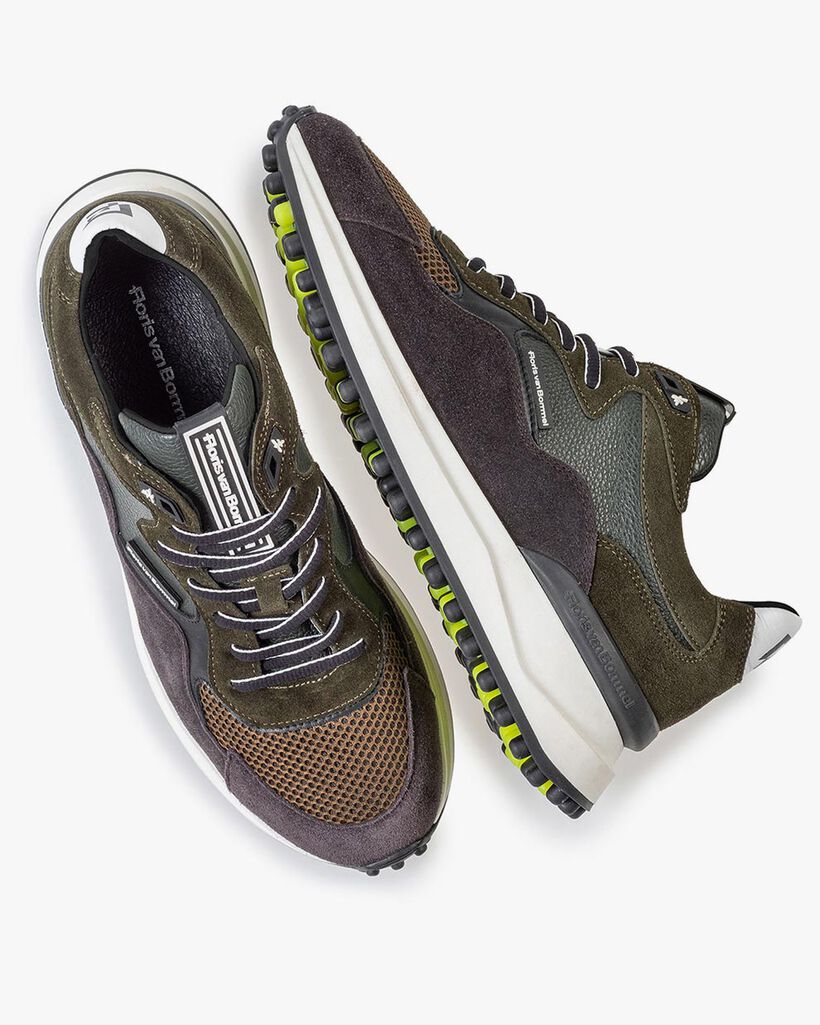 Noppi sneaker donkergroen