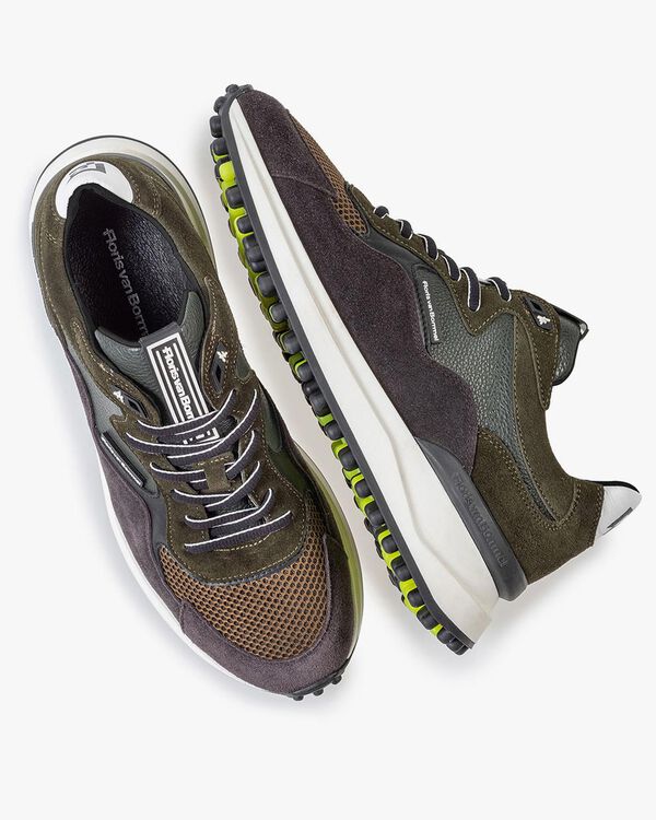 Noppi sneaker donkergroen