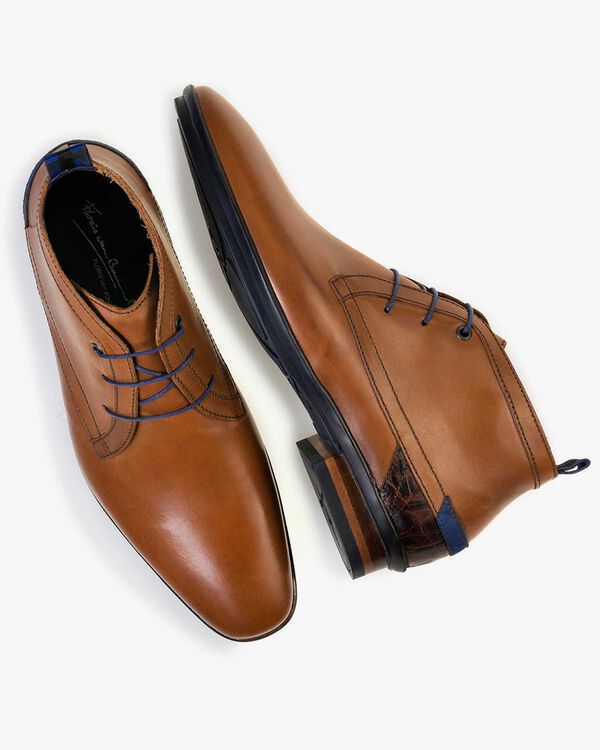Veterboot kalfsleer cognac