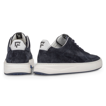 Sneaker su&egrave;de donkerblauw