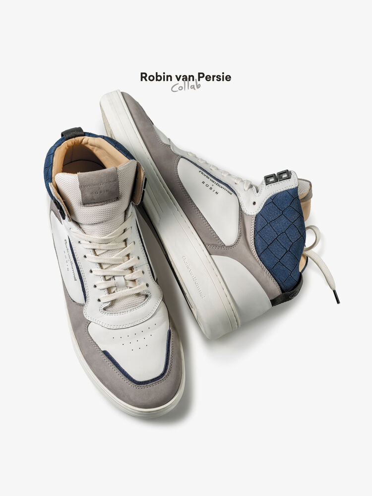 High top sneaker Kalfsleer wit