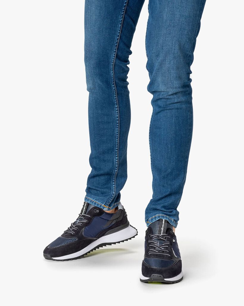 Sharki sneaker suede dark blue