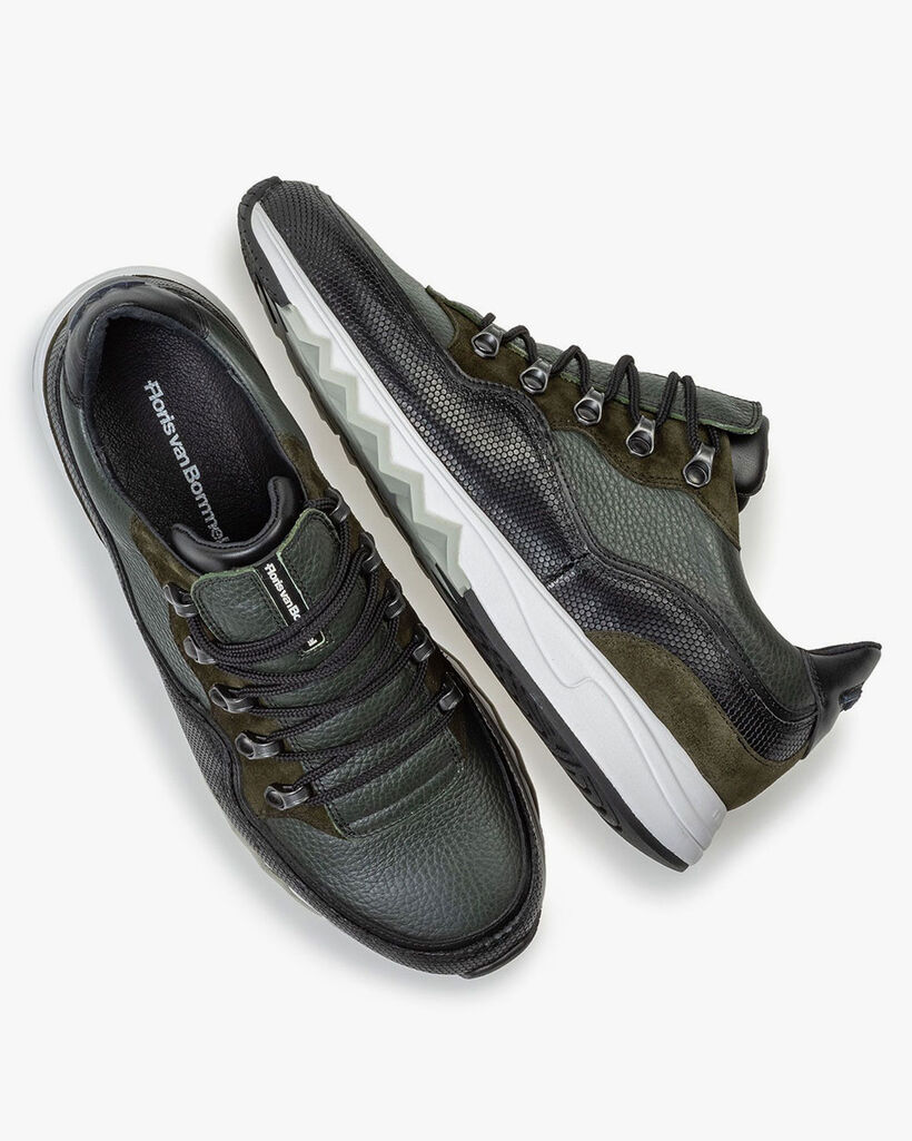 Sneaker leer groen