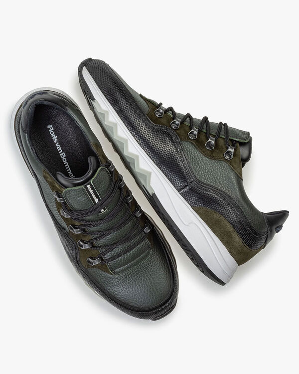Sneaker leer groen