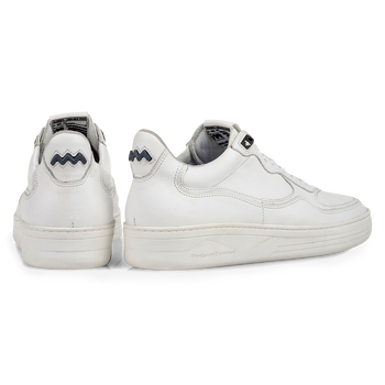 Sneaker wit leer