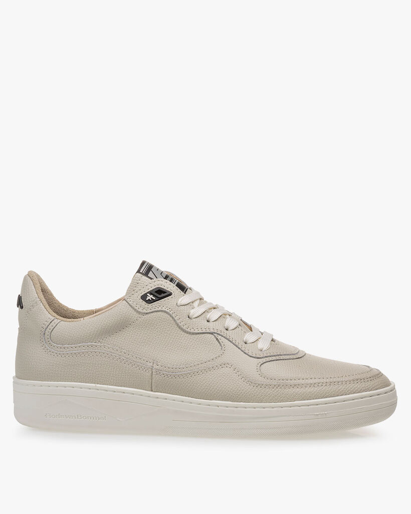 Sneaker leather print natural