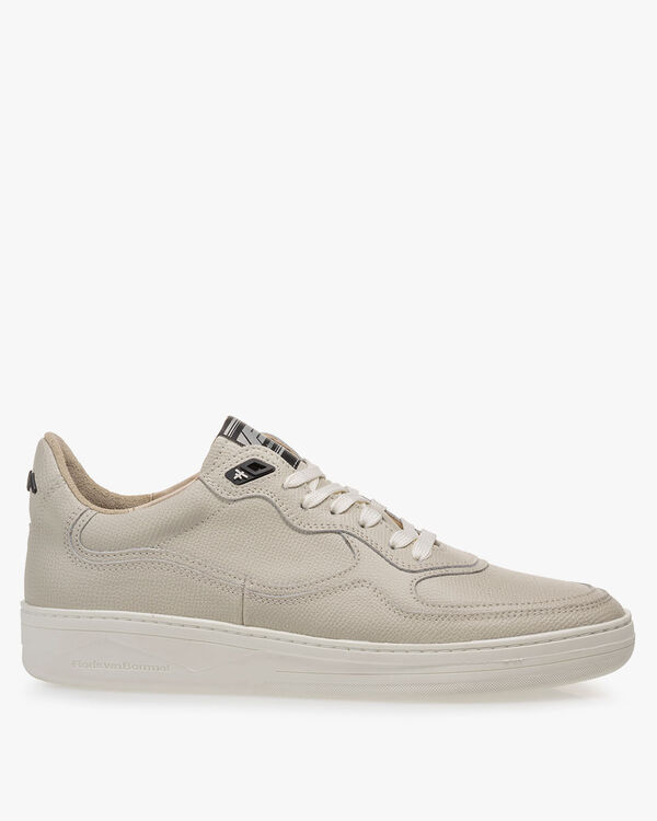 Sneaker leather print natural