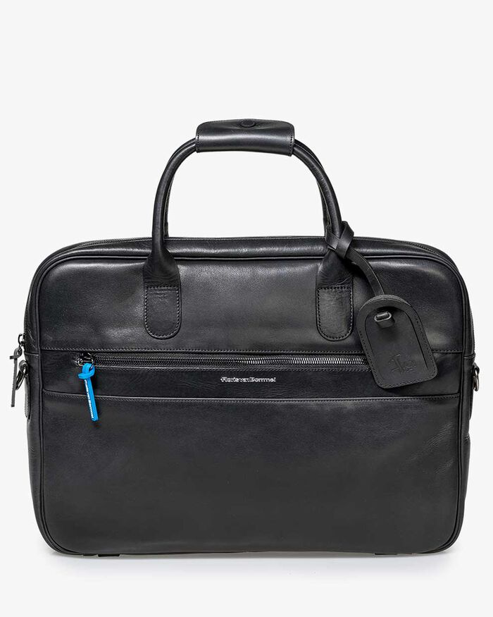 Office sleeve leer zwart