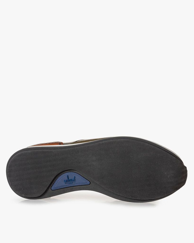 Sneaker kalfsleer groen