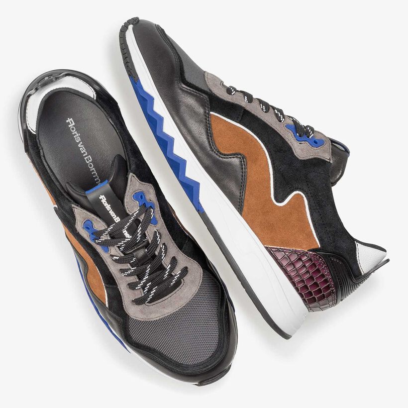 Multicolour su&egrave;de sneaker