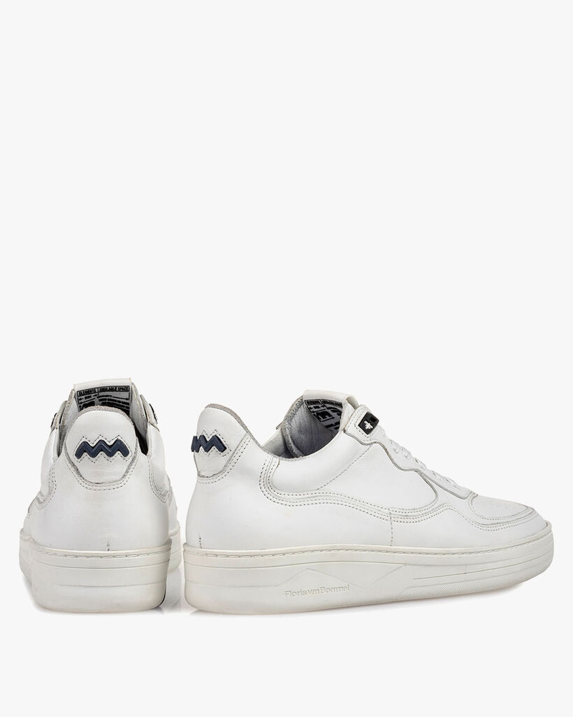 Sneaker wit leer