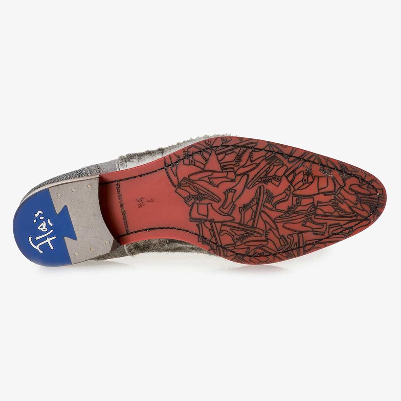 Premium off-white veterschoen met print