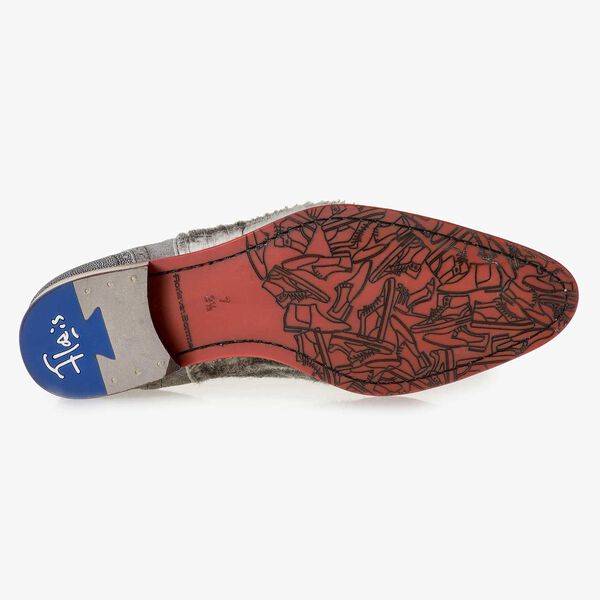 Premium off-white veterschoen met print