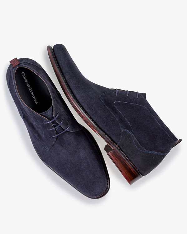 Veterboot su&egrave;de blauw