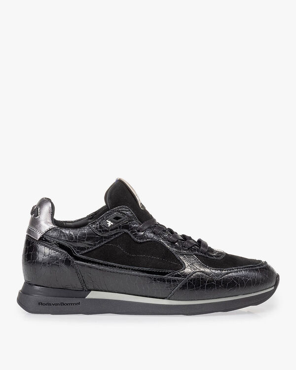 Sneaker black leather