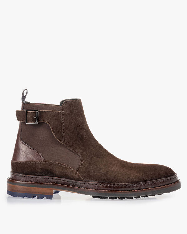 Chelsea boot donkerbruin su&egrave;de