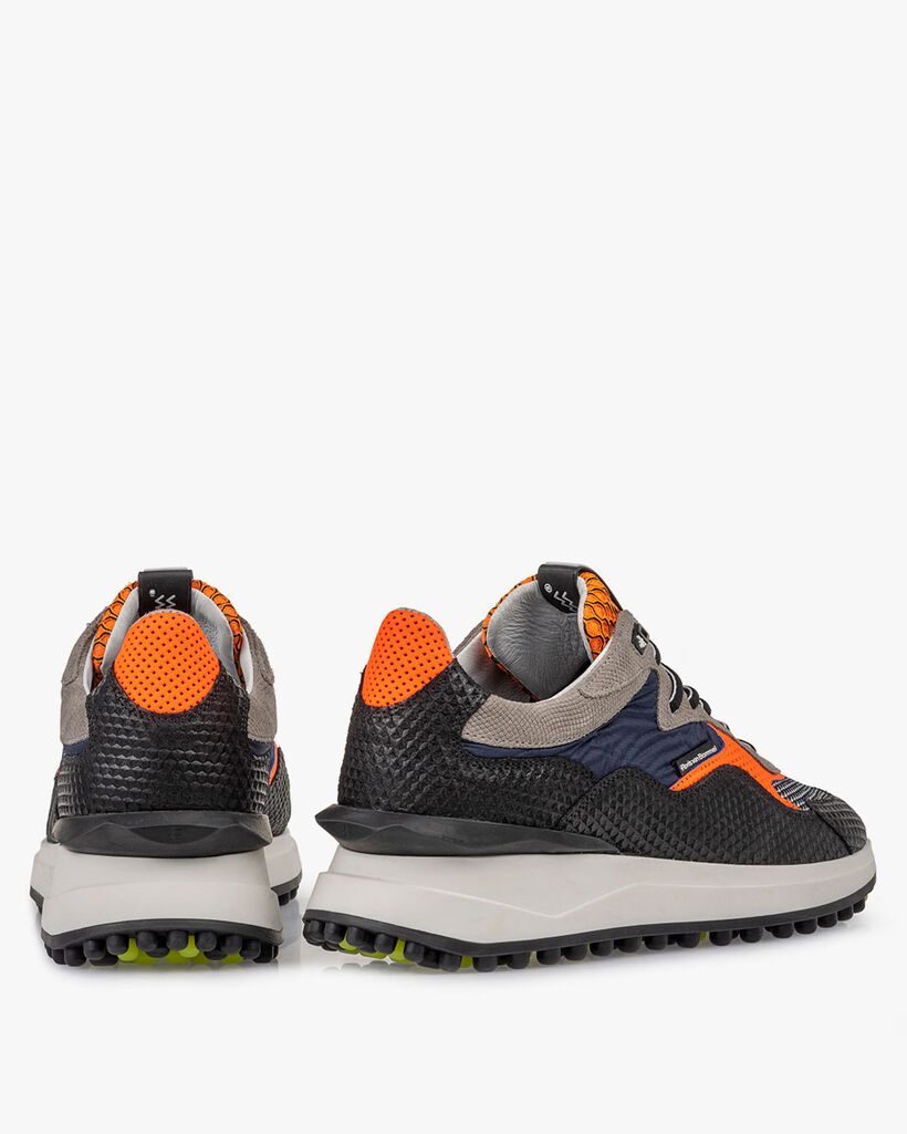 Noppi sneaker suede leather black
